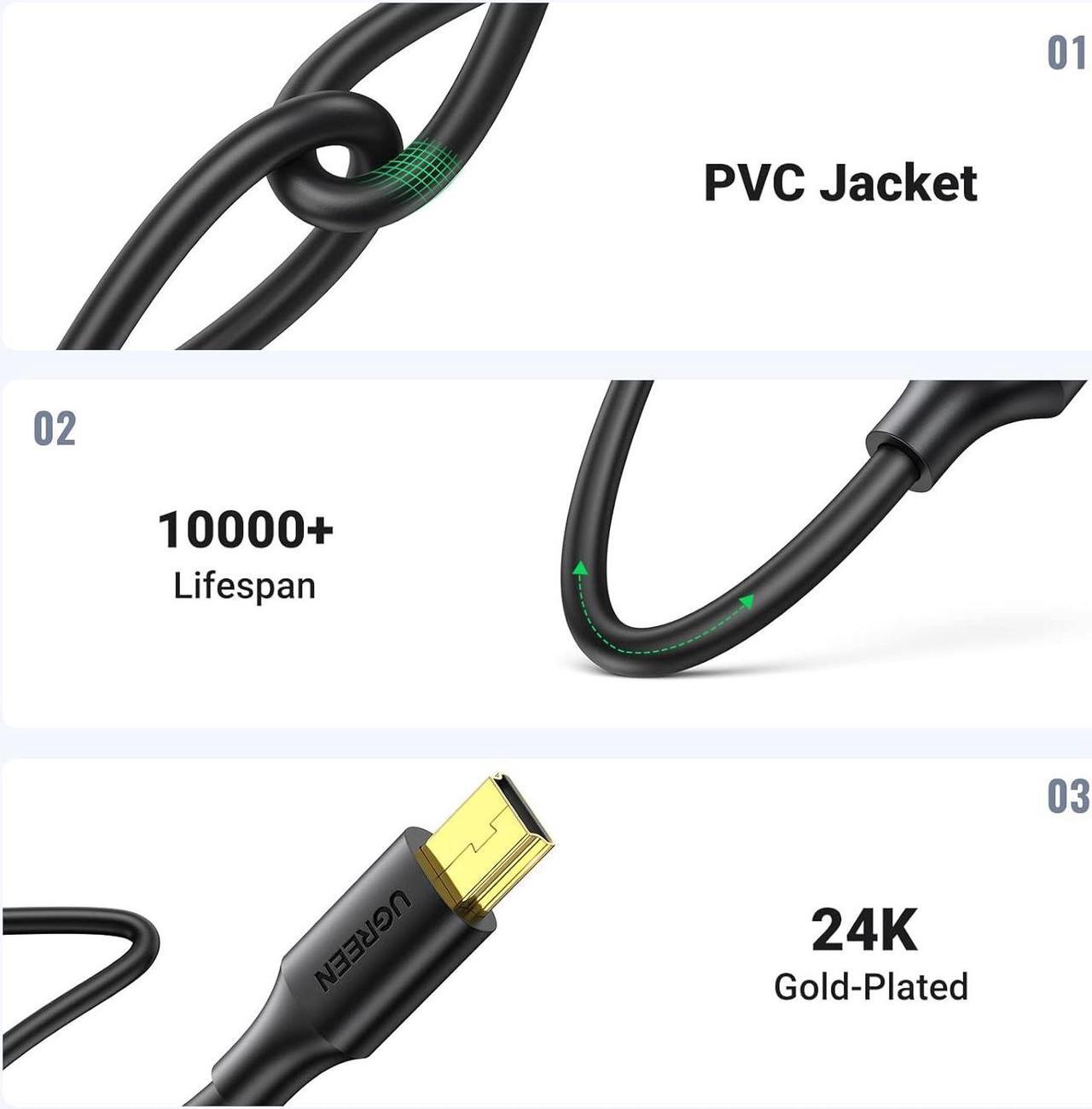 Alt view image 7 of 7 - Mini USB Cable 10 FT USB Mini Cable Mini USB 2.0 Cable USB Mini B Cord Mini USB Charger Cable Compatible with Garmin Nuvi GPS SatNav Dash Cam Camera PS3 Controller Hard Drive GoPro Hero 3+ PDA