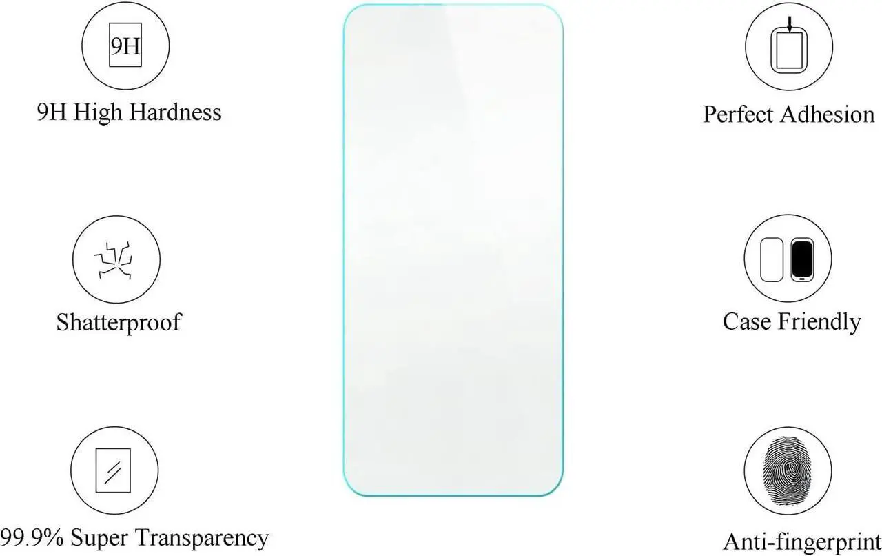 Alt view image 7 of 7 - jioeuinly BLU VIEW5 Case Compatible for BLU VIEW 5 Phone Case B160V Cover [with Tempered Glass Screen Protector][ 2MM Thickening Super Protection][Ring Support] Blue