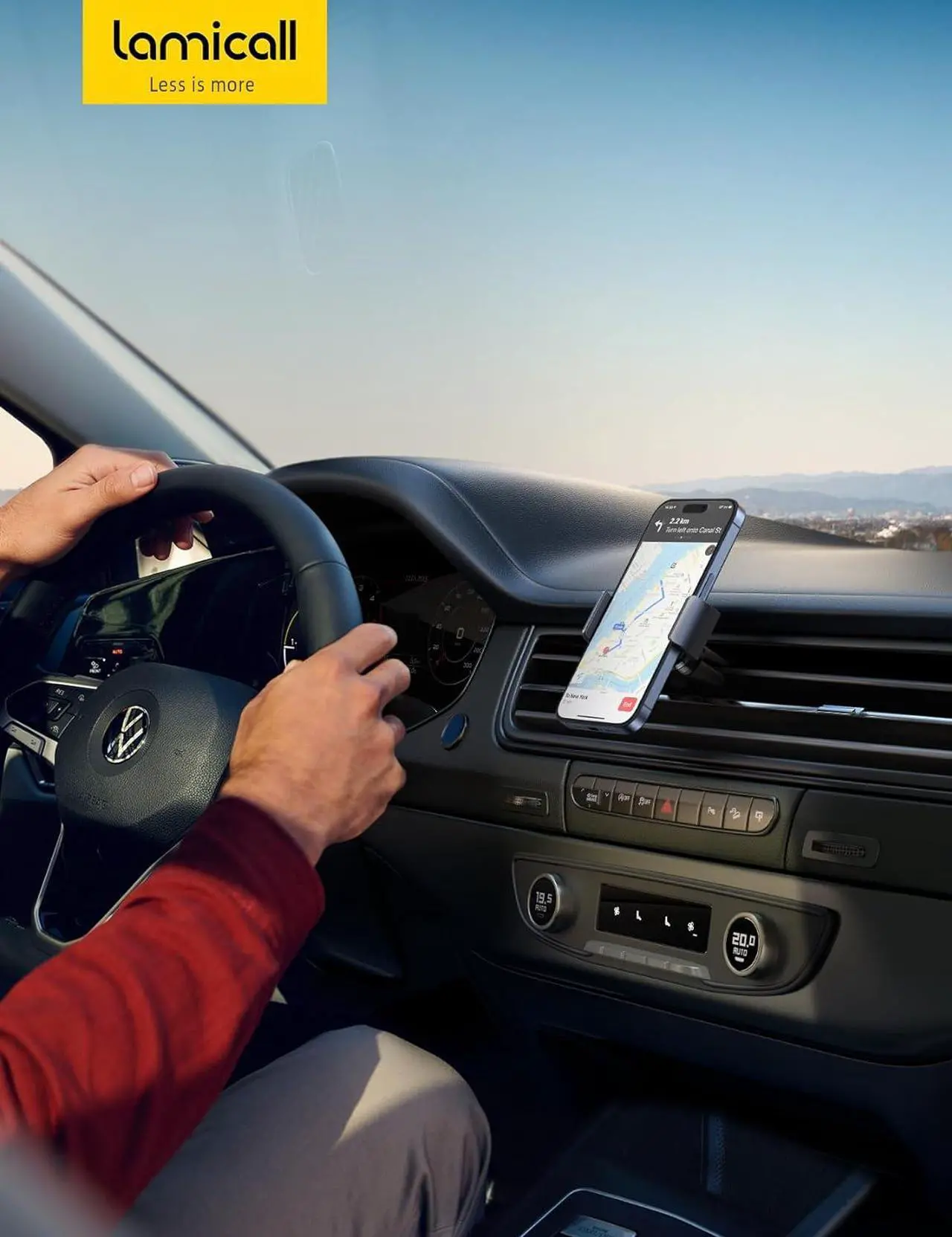 Alt view image 7 of 7 - Car Vent Phone Mount - Air Vent Clip Holder Universal Stand Hands Free Cradle Compatible with Cell Phone 16 15 14 13 12 Mini 11 Pro Xs Max Xr X 8 7 6 6s Plus SE Smartphones Black