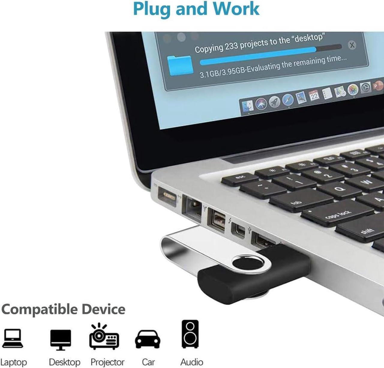 Alt view image 2 of 7 - 50 Pack Flash Drives 2GB with Lanyards Premium USB 2.0 Thumb Drives Bulk USB Memory Stick 2GB Pendrive Jump Drive (2GB 50 Pack Black)