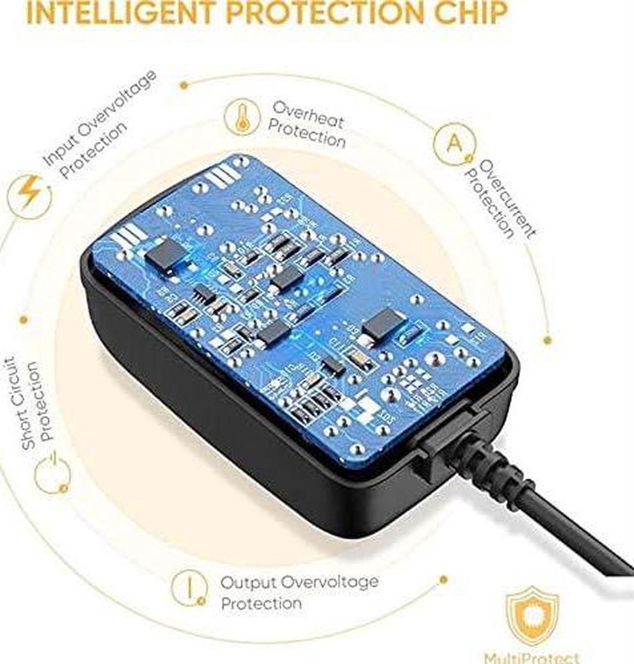Alt view image 4 of 4 - Ac Adapter for Omron Blood Pressure Monitor 5 7 10 Series - Power Supply Charge Cord Replacement for Hem-ADPTW5 [Output DC 6V 1A]