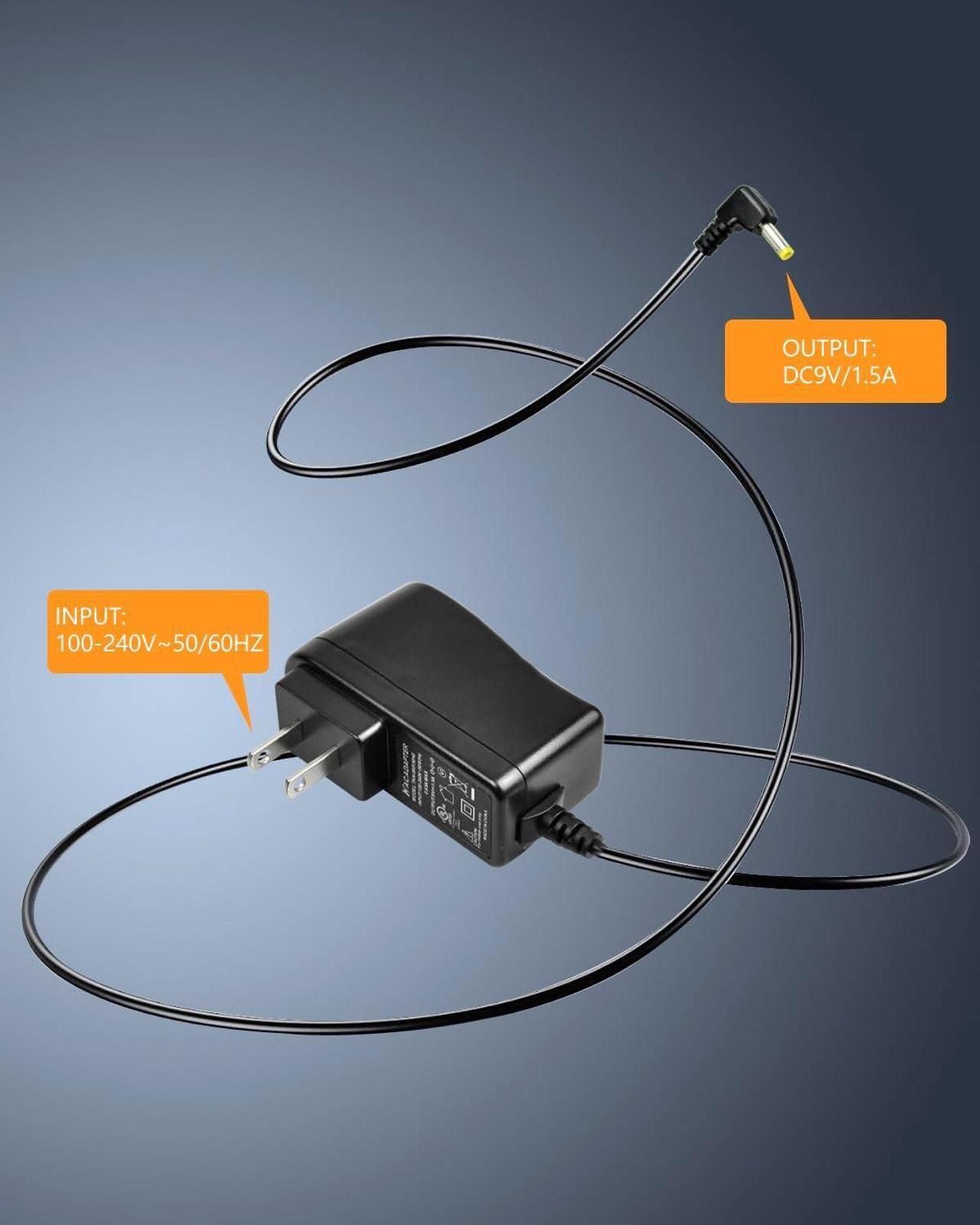 Alt view image 2 of 6 - Portable DVD Player Charger Replacement Wall Charger AC-DC Adapter Power Supply Cord for Sylvania/DBPOWER/UEME/HDJUNTUNKOR/WONNIE Portable DVD