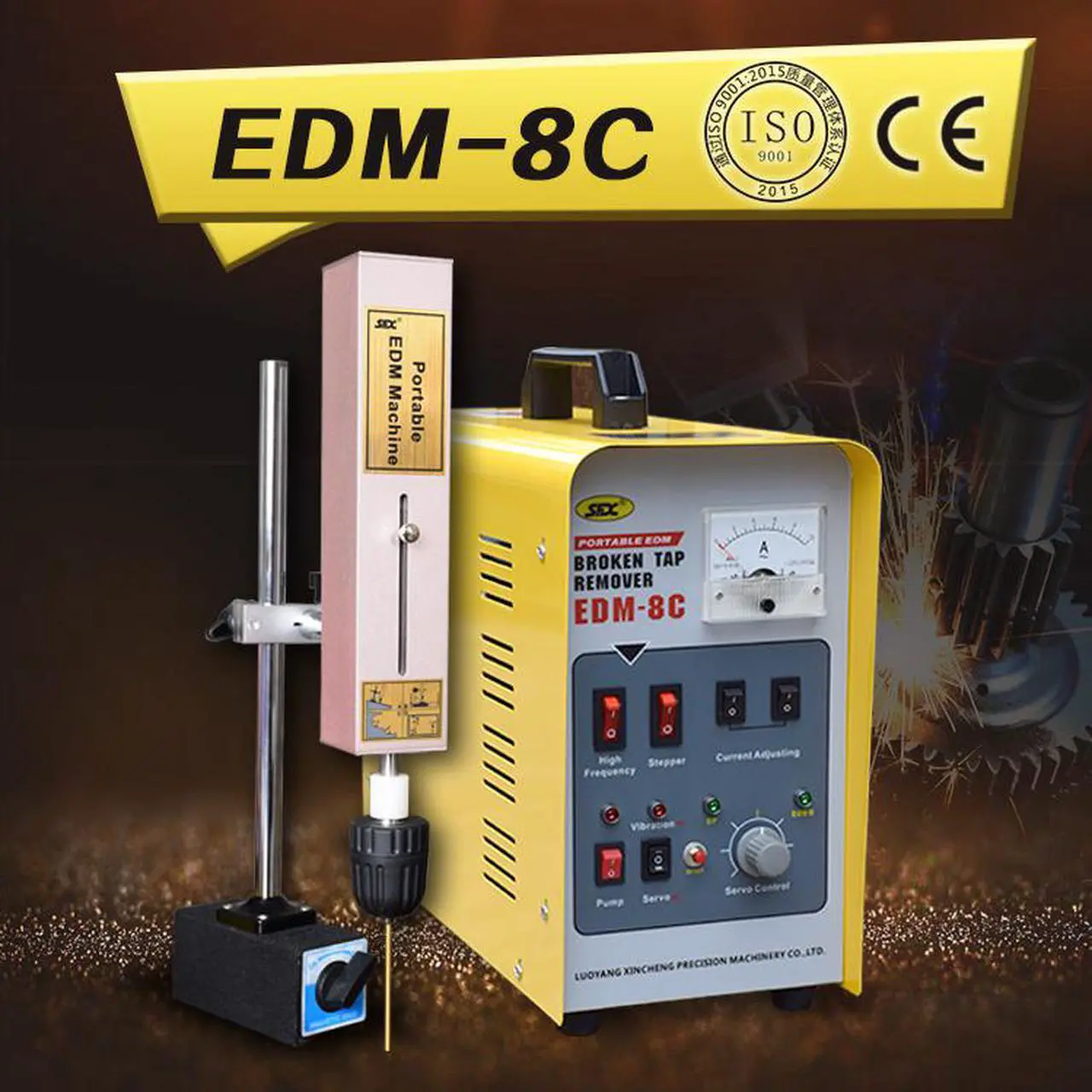 Alt view image 3 of 7 - EDM-8C Broken Tap Extractors Remover Hole Popper 800W for Broken Tap Bolt Drill M2-M20