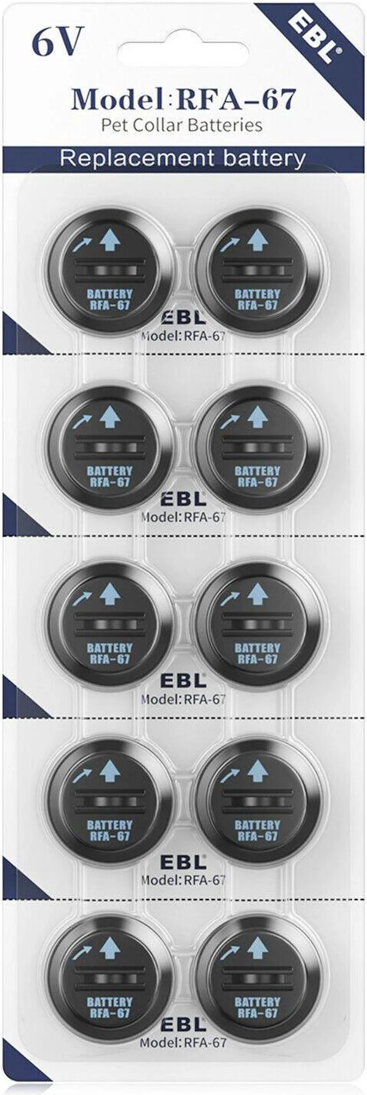 Alt view image 3 of 6 - 10 Pack 6V RFA-67 Battery Replacement For Pet Safe Fence Bark Training Collars