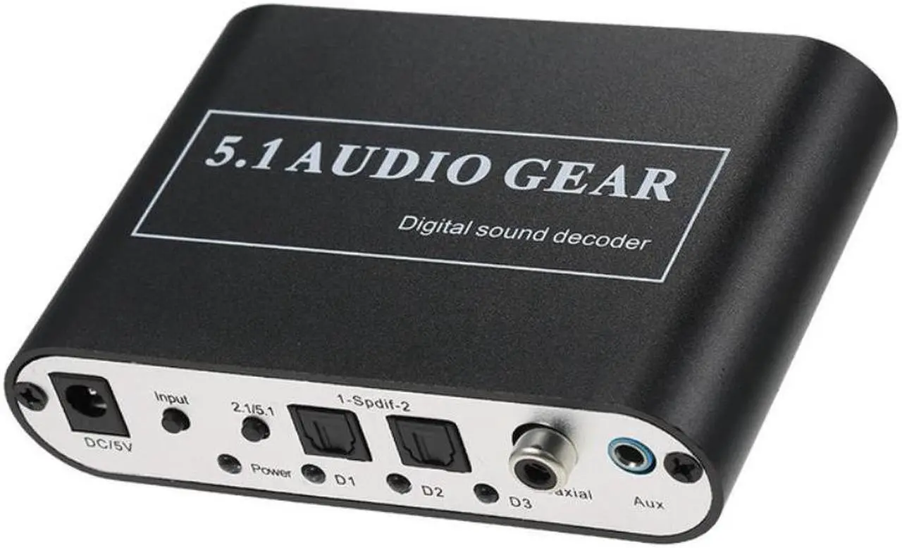 5.1 Audio Decoder Digital Sound DTS/AC3/PCM Optical To Stereo Surround ...
