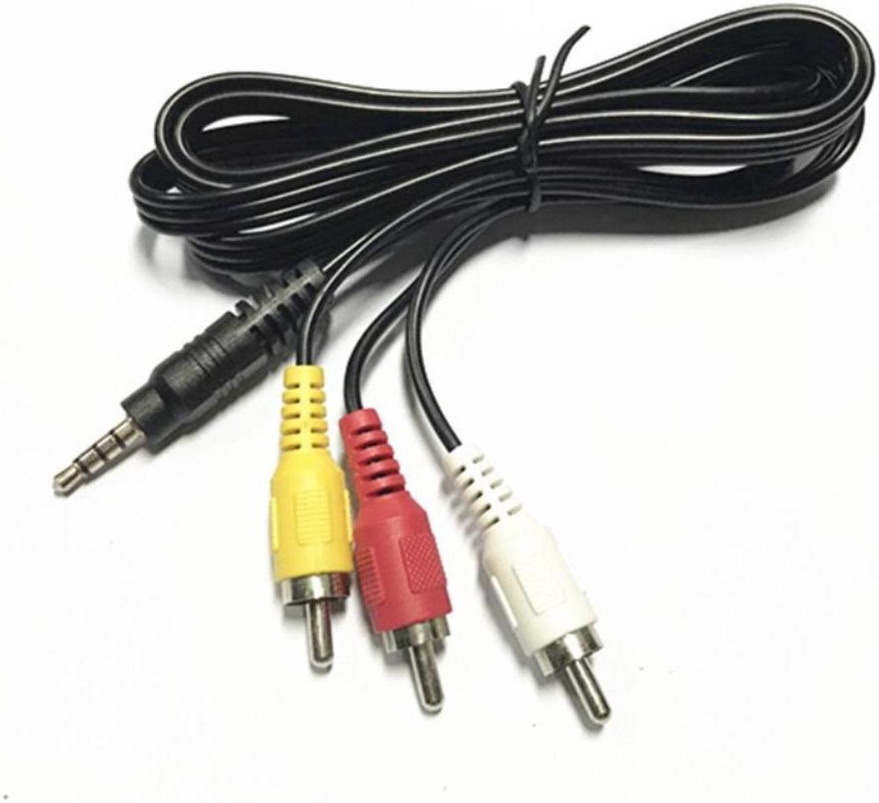 Main image of 3.5mm Male To 3 Lotus Audio and Video 1 Minute 3 AV Cable TV Output One Minute Three RCA Yellow White Red Three Colors