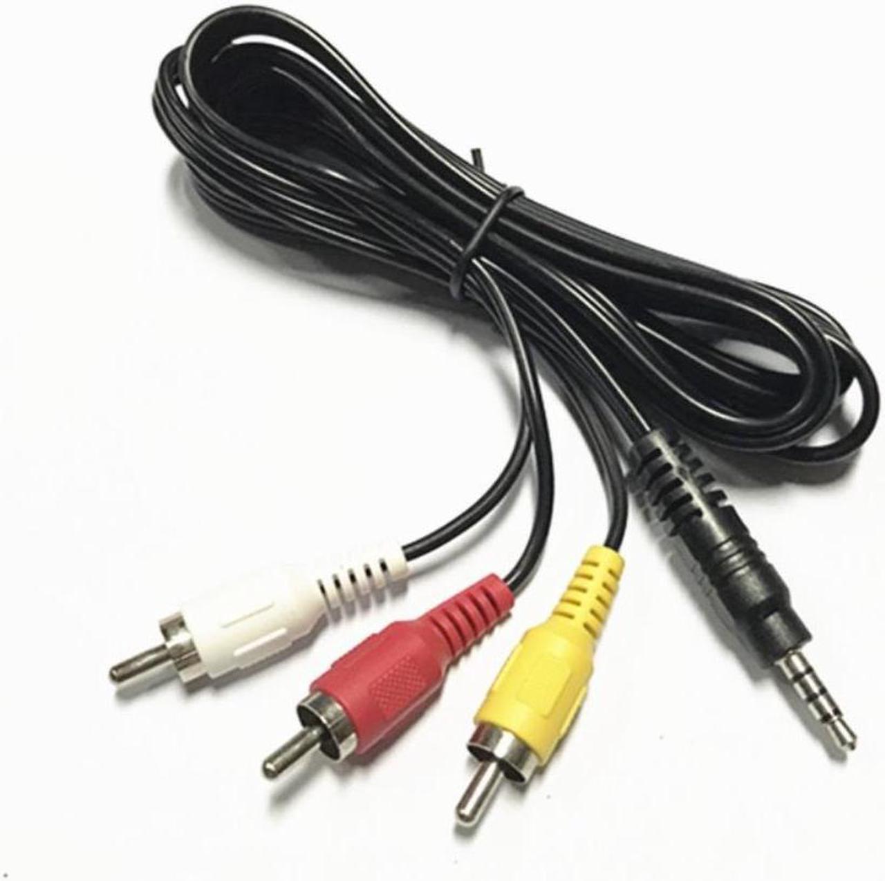 Alt view image 2 of 3 - 3.5mm Male To 3 Lotus Audio and Video 1 Minute 3 AV Cable TV Output One Minute Three RCA Yellow White Red Three Colors
