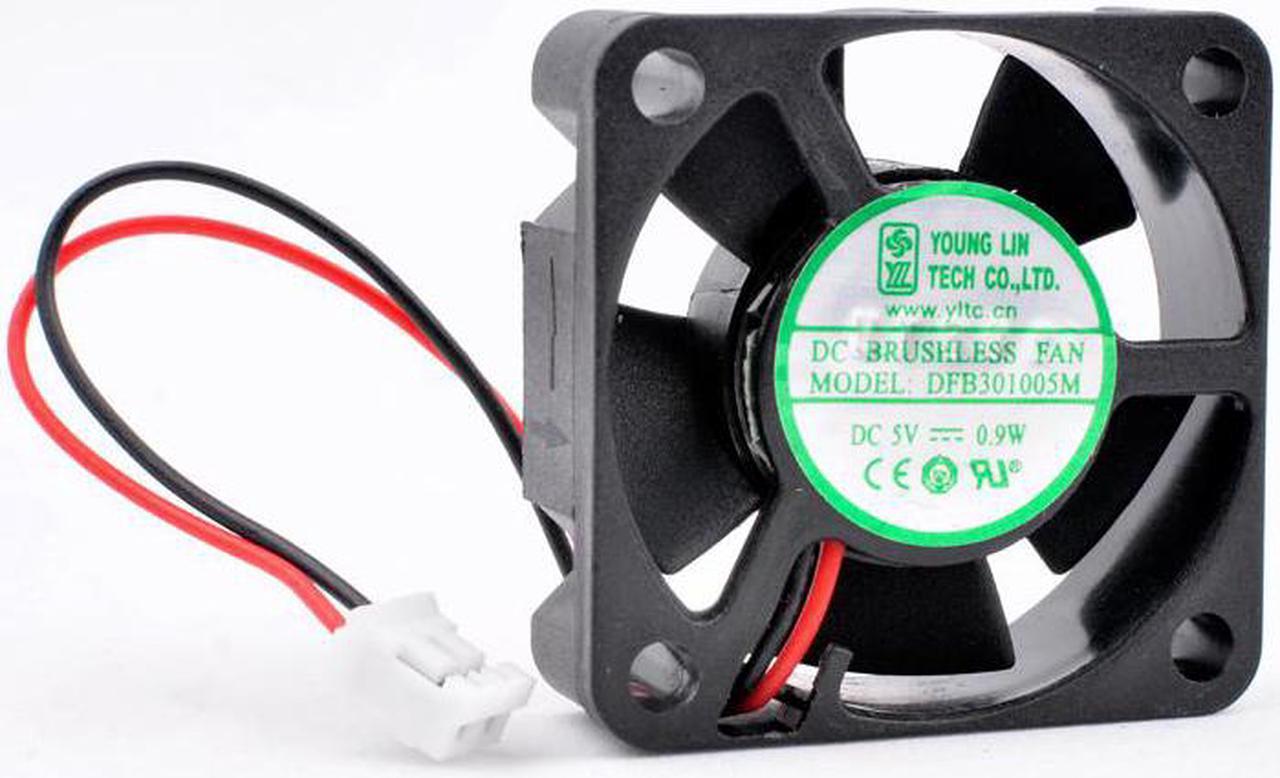 DFB301005M 3cm 30mm fan 30x30x10mm DC5V 0.9W 2 wires 2 balls Cooling fan for router micro devices