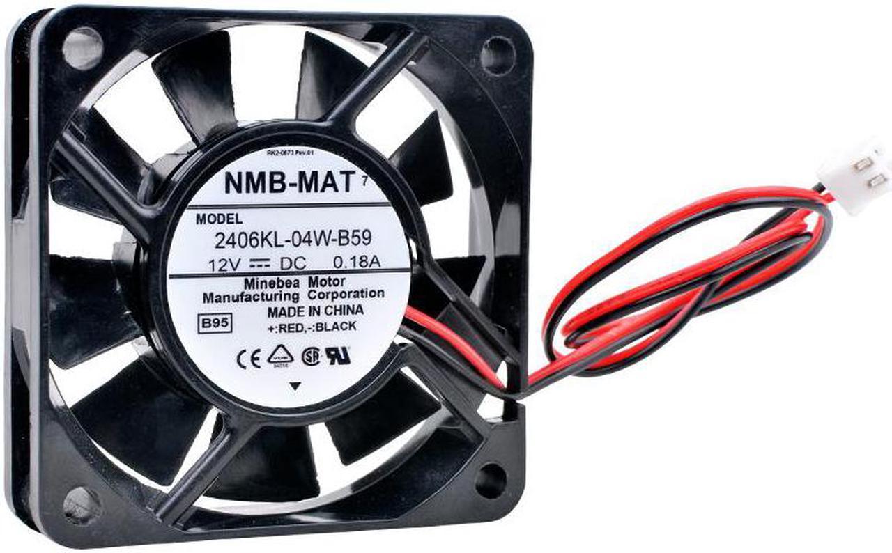 2406KL-04W-B59 6cm 60mm fan 60x60x15mm DC12V 0.18A 4500rpm dual ball bearing power supply cooling fan