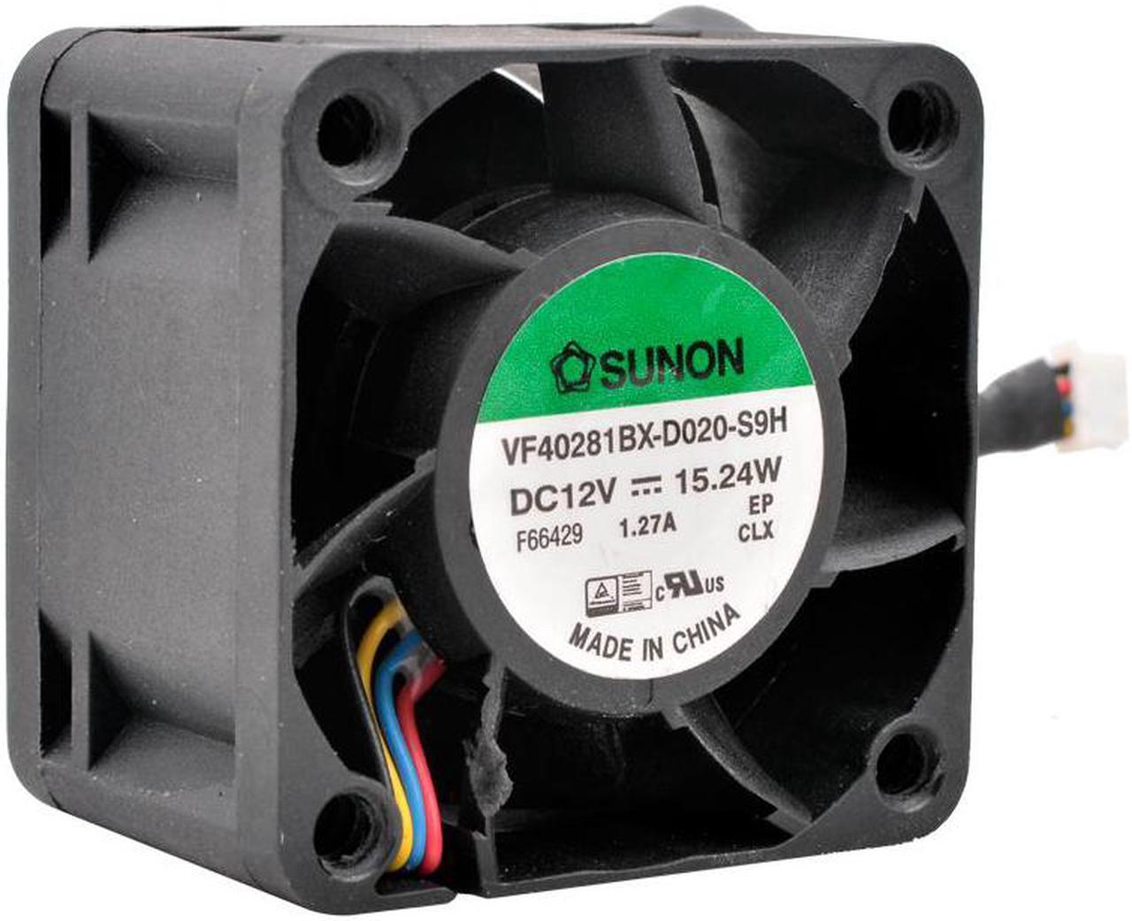 VF40281BX-D020-S9H 4cm 40mm fan 40x40x28mm 4028 DC12V 15.24W 1.27A 4pin high-power cooling fan for power supply