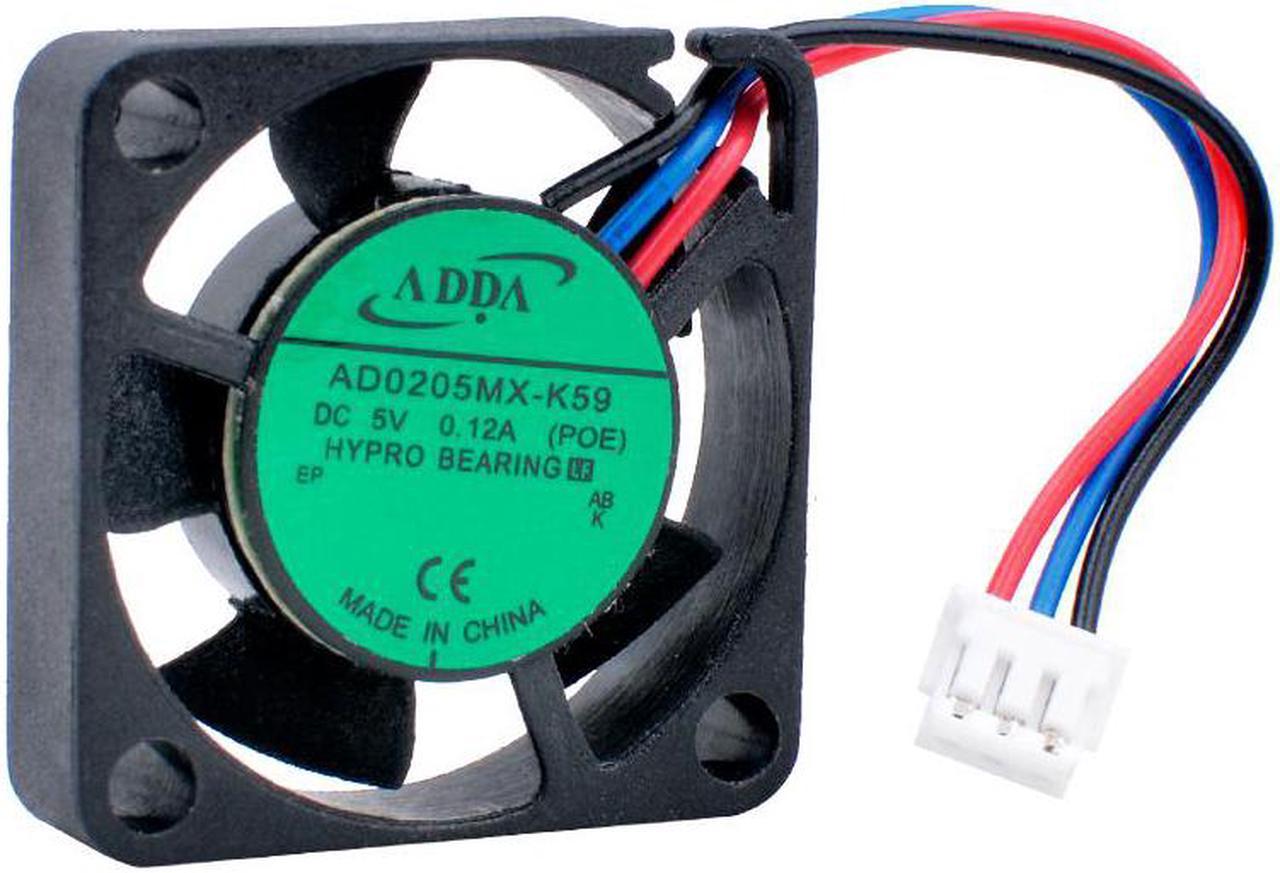 AD0205MX-K59 2.5cm 25mm fan 25x25x6mm DC5V 0.12A 3 wires 3pin micro cooling fan for Raspberry Pi mobile devices