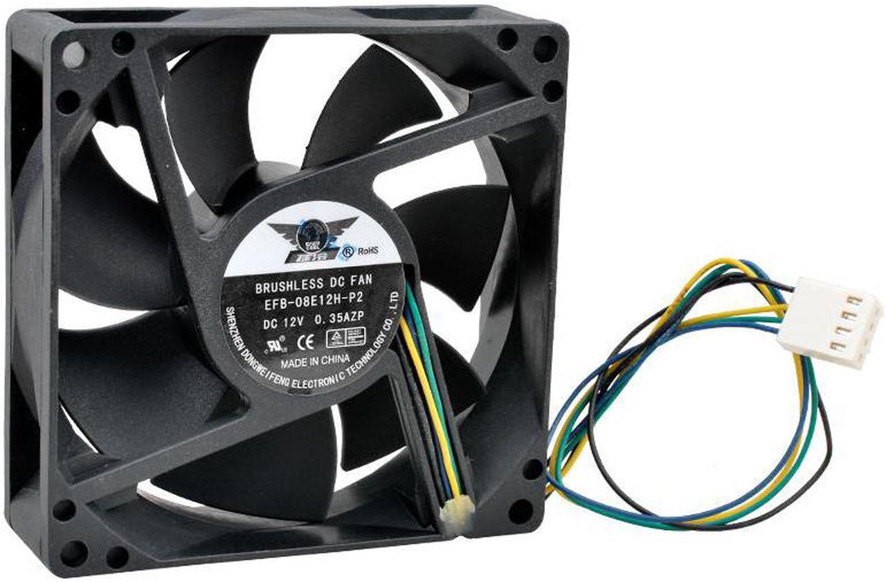 EFB-08E12H-P2 8cm 80mm fan 80x80x25mm DC12V 0.35A 4pin cooling fan for computer CPU