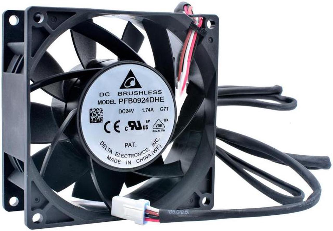 PFB0924DHE 9cm 9.2cm 92mm fan 92x92x38mm DC24V 1.74A 4 wires IP68 waterproof cooling fan for the inverter server chassis