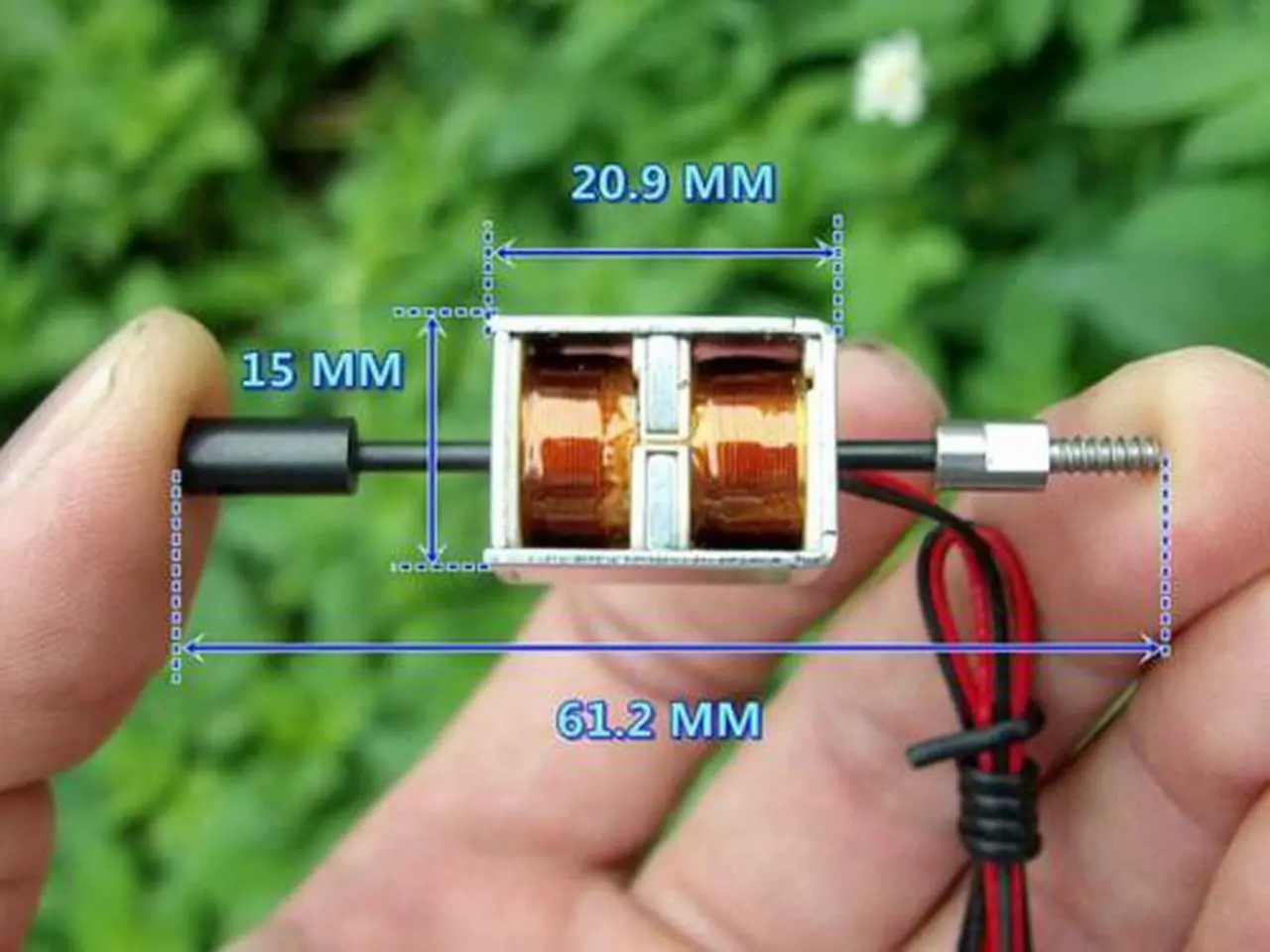 Main image of DC 12V Push-Pull Type Bidirectional 2-way Self-holding Micro DC Solenoid Electromagnet 5 Mm Stroke with Black Case