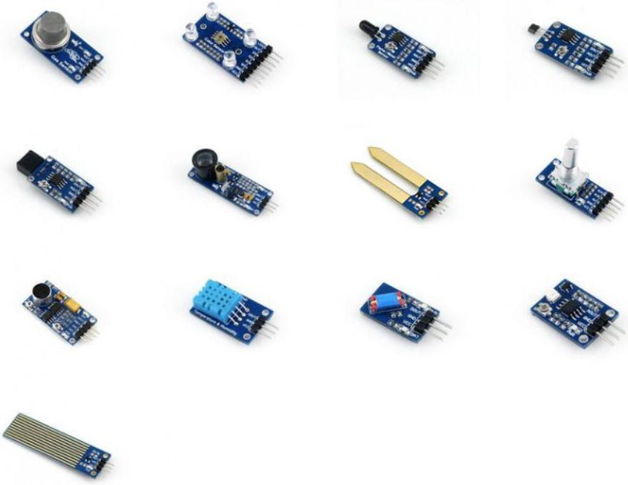 Sensor Module Pack For Aduno Gas Color Flame Metal Hall IR Laser Soil ...