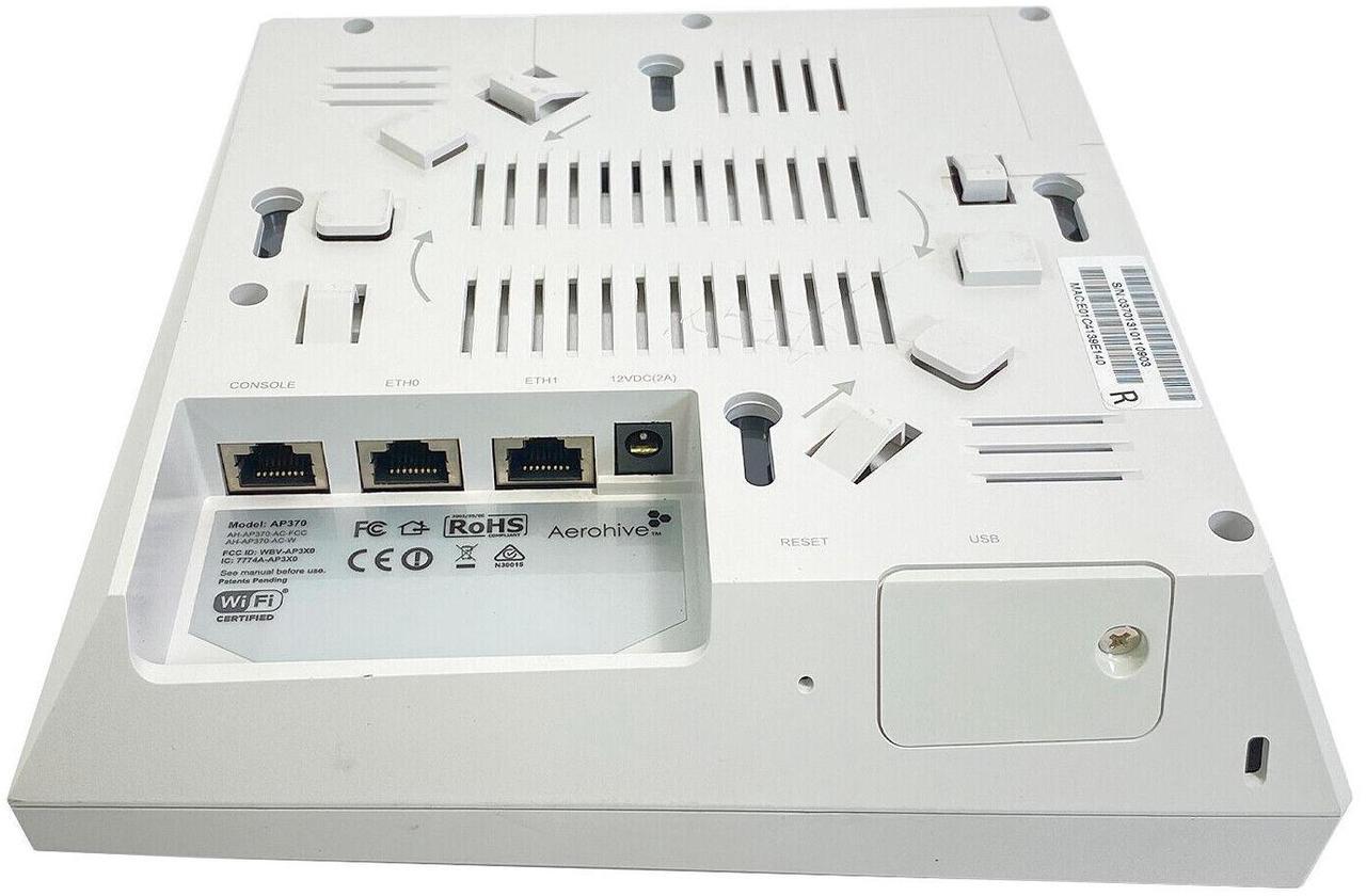 Alt view image 3 of 7 - Aerohive Networks AP370 Wireless Access Point Dual Radio 802.11ac/n w/ Adapter