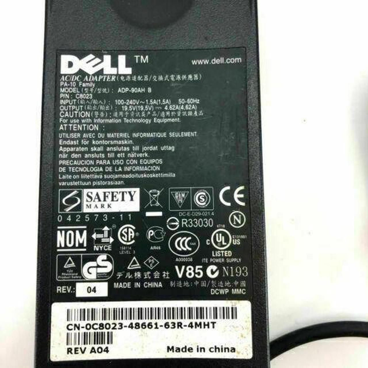 Alt view image 4 of 4 - Genuine Dell DA90PS1-00 MM545 AC Adapter Power Supply Chargers 90W W/P.cord