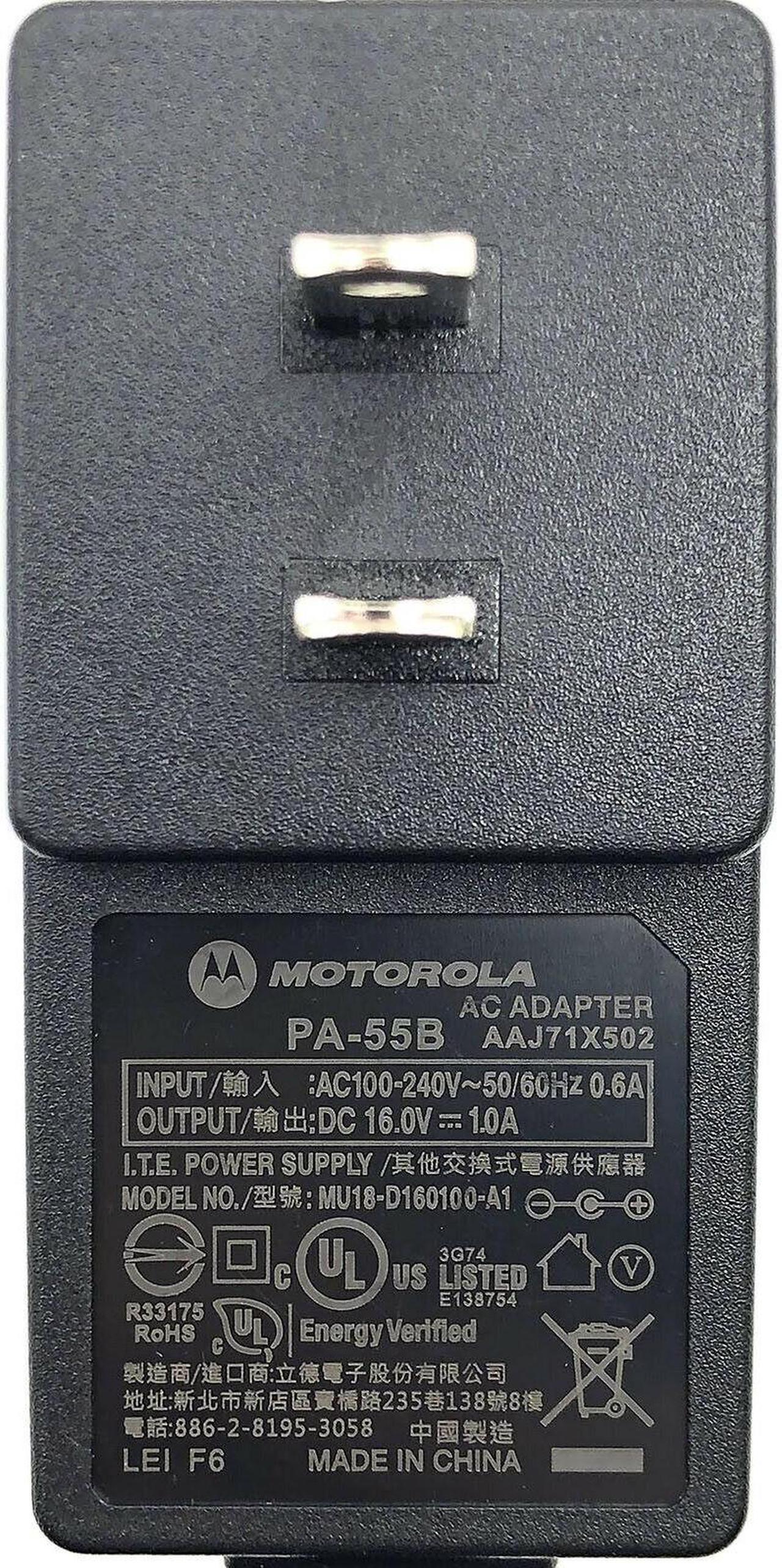 Alt view image 4 of 4 - Genuine Motorola MU18-D160100-A1 AC/DC Wall Power Supply Adapter 16V 1A OEM