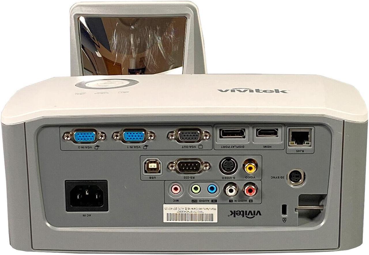 Alt view image 2 of 6 - Vivitek D751ST DLP Projector Ultra Short Throw 2800 ANSI PC 3D HD 1080p with Accessories