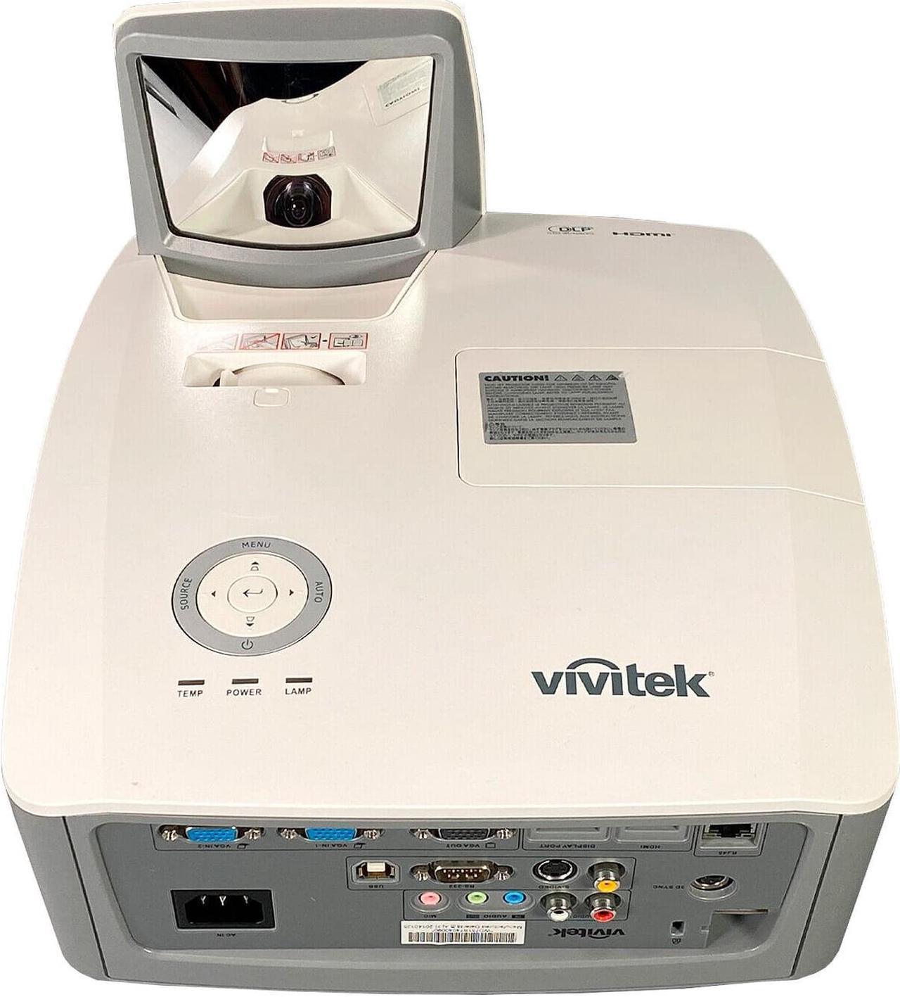 Alt view image 3 of 6 - Vivitek D751ST DLP Projector Ultra Short Throw 2800 ANSI PC 3D HD 1080p with Accessories