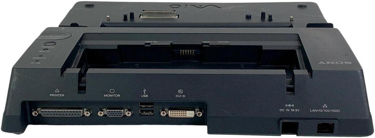 Alt view image 2 of 7 - Genuine Sony VGP-PRBX1 Multi-Function Bay Docking Station w/ Adapter w/ Cord