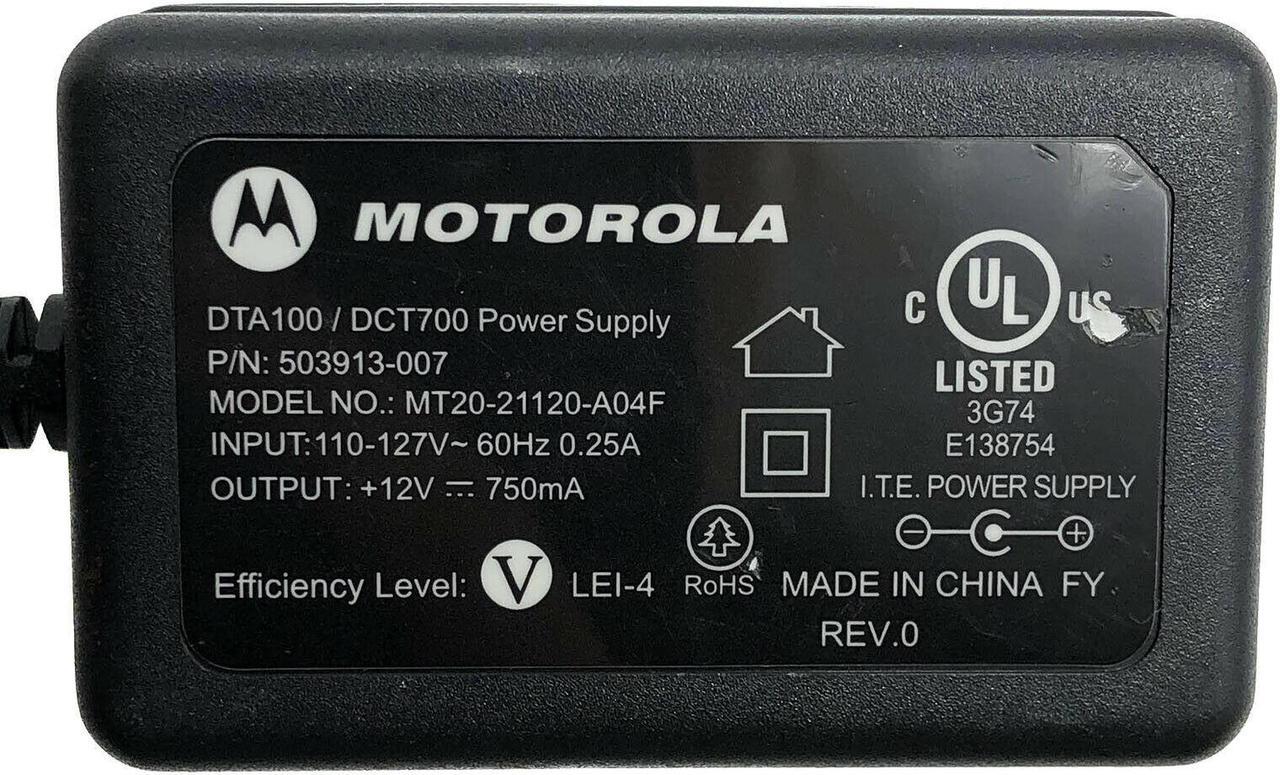 Alt view image 5 of 5 - Genuine Motorola Power Supply Adapter for SB6121 SB6141 DOCSIS 3.0 Cable Modem
