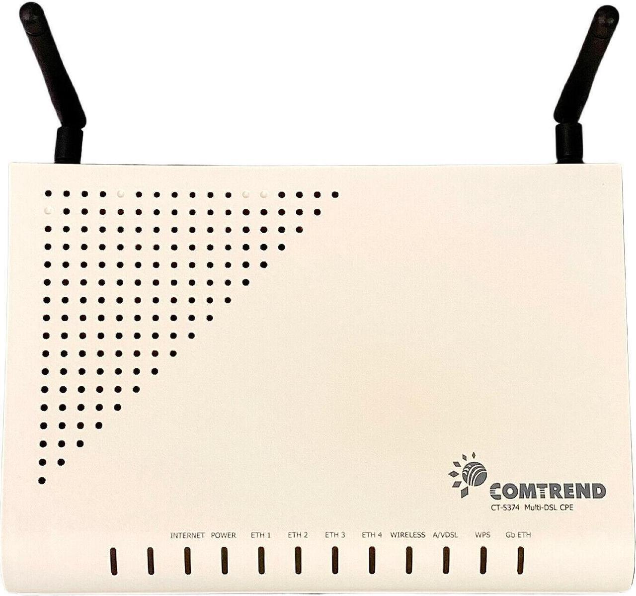 Alt view image 6 of 7 - Comtrend CT-5374 Multi DSL CPE Wireless Router 722419-045 with Adapter
