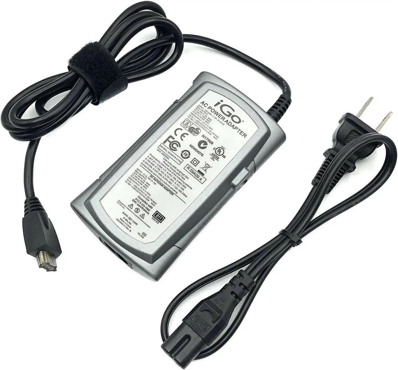 Main image of Genuine iGO 6630078-0100 AC/DC Power Supply Adapter Laptop Charger OEM w/PCord