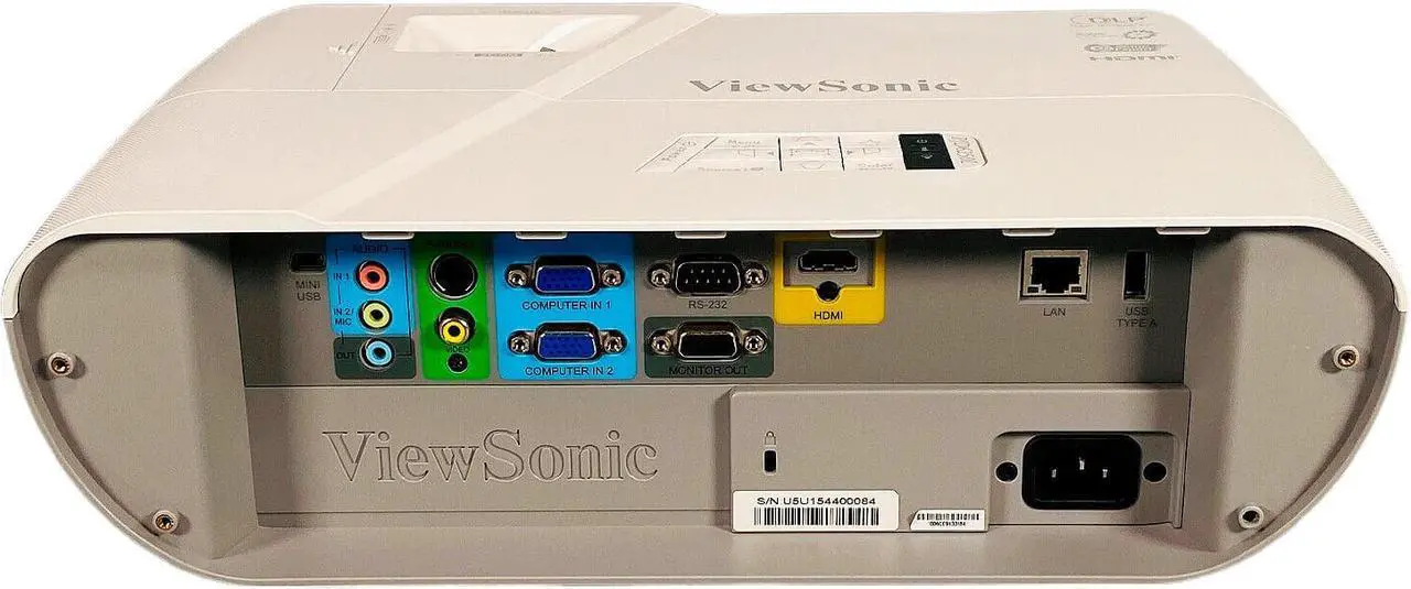 Alt view image 2 of 5 - ViewSonic PJD6250L DLP Projector PC 3D Ready HD 1080p HDMI (MHL) LAN w/Bundle
