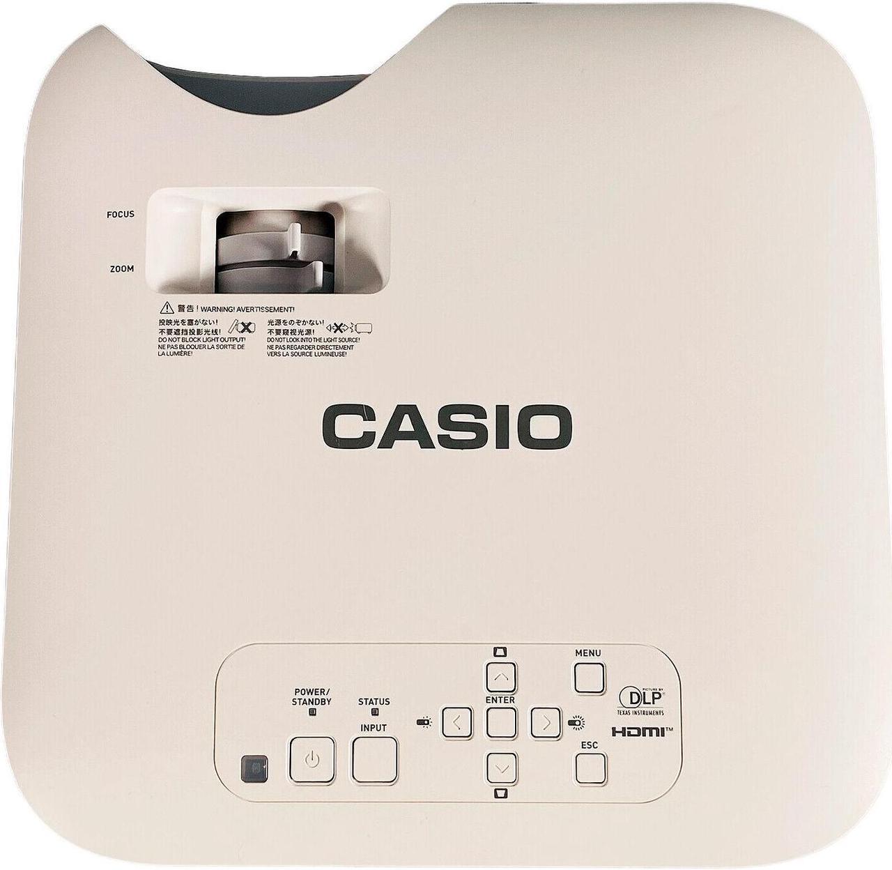 Alt view image 5 of 7 - Casio XJ-F11X DLP Projector 3300 Lumens Bright Lamp Free HDMI HD 1080p w/Bundle