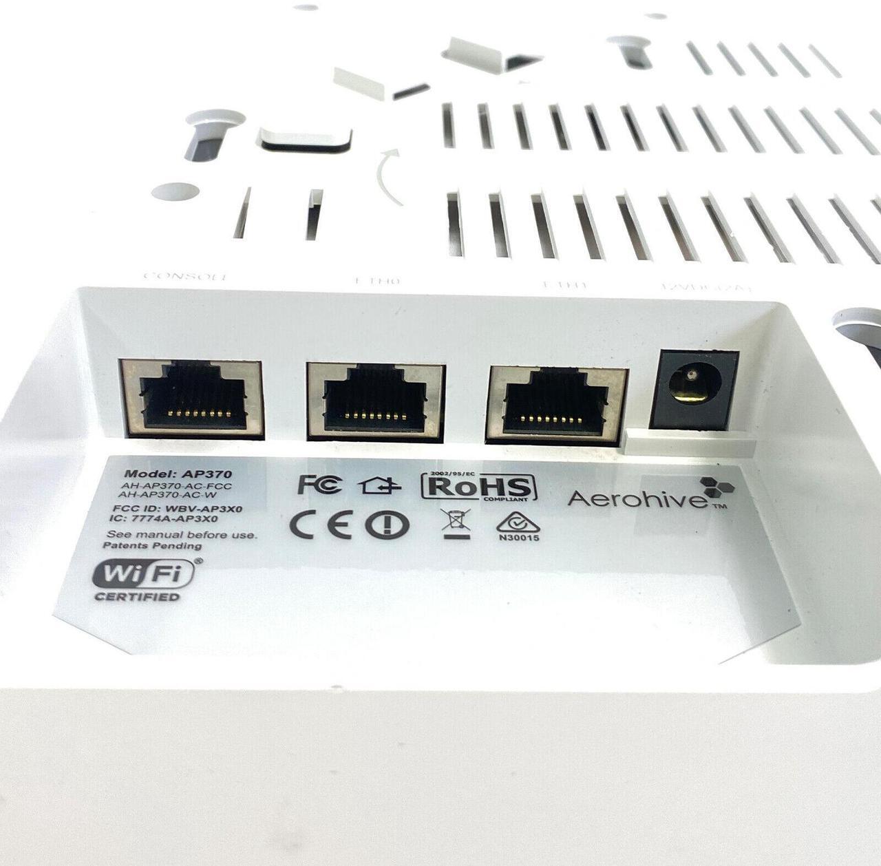 Alt view image 4 of 7 - Aerohive Networks AP370 Wireless Access Point Dual Radio 802.11ac/n w/ Adapter