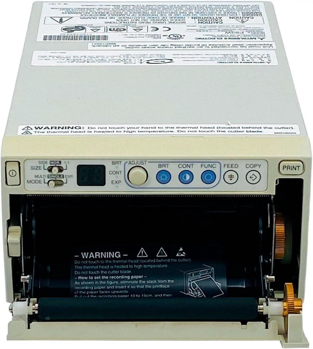 Alt view image 2 of 7 - Mitsubishi P93W Dye Sublimation Thermal Transfer Video Printer