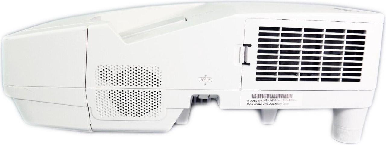 Alt view image 3 of 7 - NEC UM351W 3LCD Widescreen Projector 3500 Lumens WXGA Ultra Short Throw HD 1080p HDMI LAN Speakers with Accessories Bundle (Power Cable, HDMI Cable, Remote)