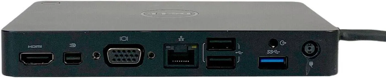 Alt view image 3 of 7 - Dell USB-C K17A 4K Hub Docking Station w/130W AC Adapter