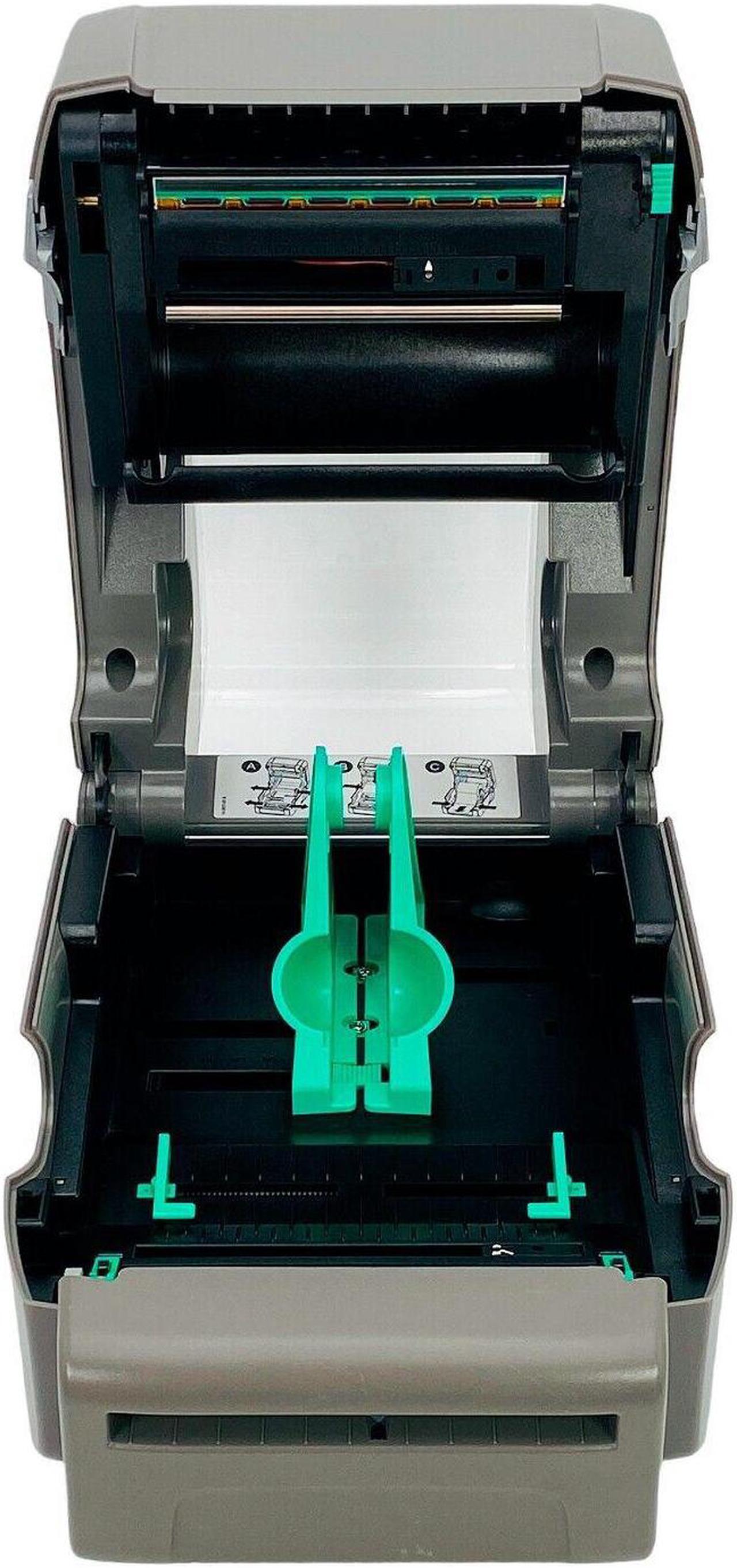 Alt view image 2 of 7 - Datamax E-4205A Mark III  203 x 203 DPI Media Width 4.4 Direct Thermal Barcode Printer Cutter with AC Adapter