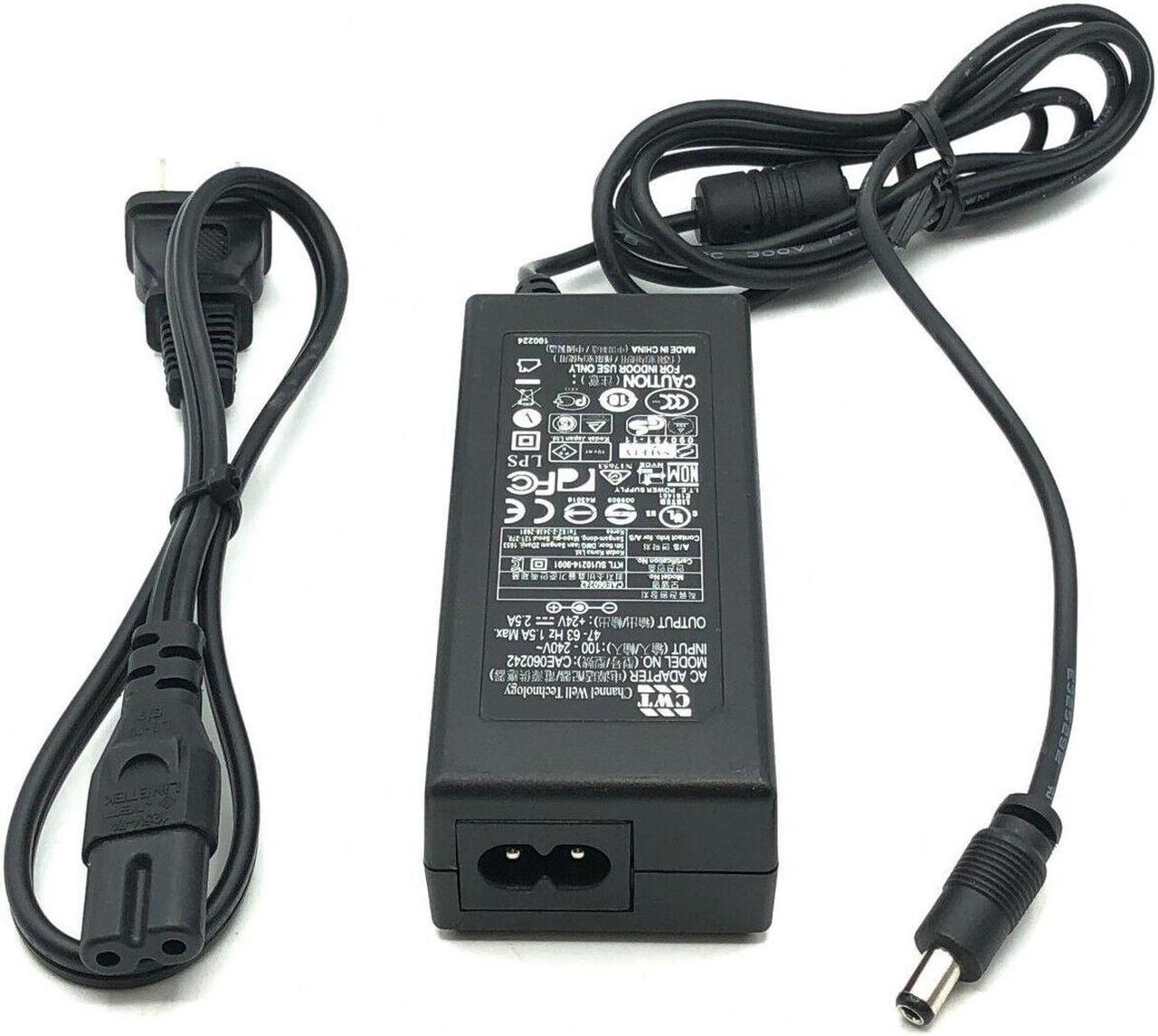 Alt view image 4 of 5 - Original CWT CAE060242 Power Supply Adapter 24V 2.5A 60W Charger 5.5x2.5mm w/PC