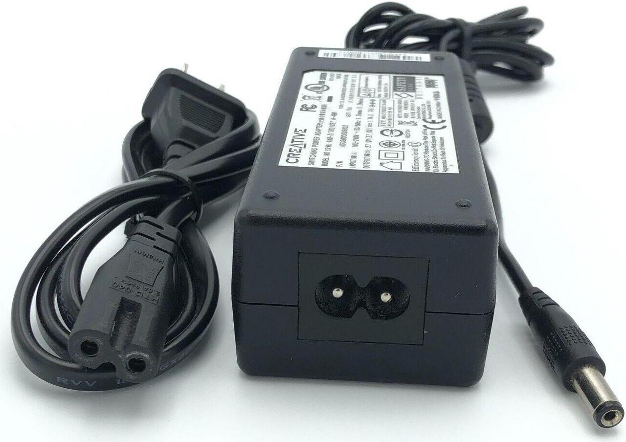 Alt view image 5 of 7 - Genuine 5.5x2.1mm Creative AC Adapter XKD-Z1700IC27.0-48W 27V 1.7A w/Cord