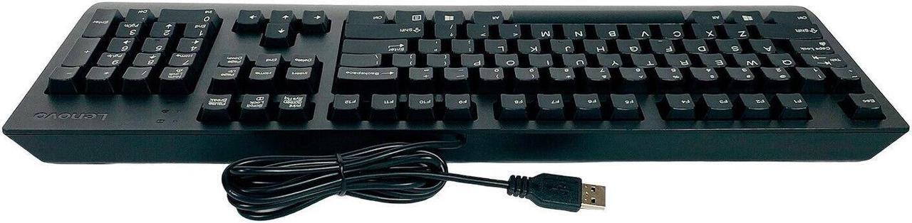 Alt view image 4 of 6 - Lenovo KBBH21 SK8827 Computer USB Wired Keyboard 104-Key 00XH688