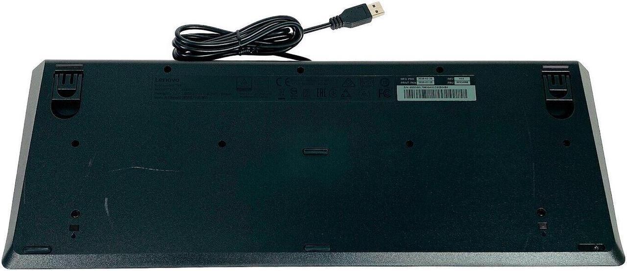 Alt view image 6 of 6 - Lenovo KBBH21 SK8827 Computer USB Wired Keyboard 104-Key 00XH688