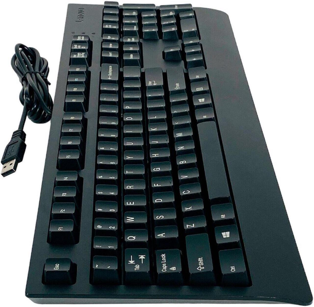 Alt view image 5 of 6 - Lenovo KBBH21 SK8827 Computer USB Wired Keyboard 104-Key 00XH688