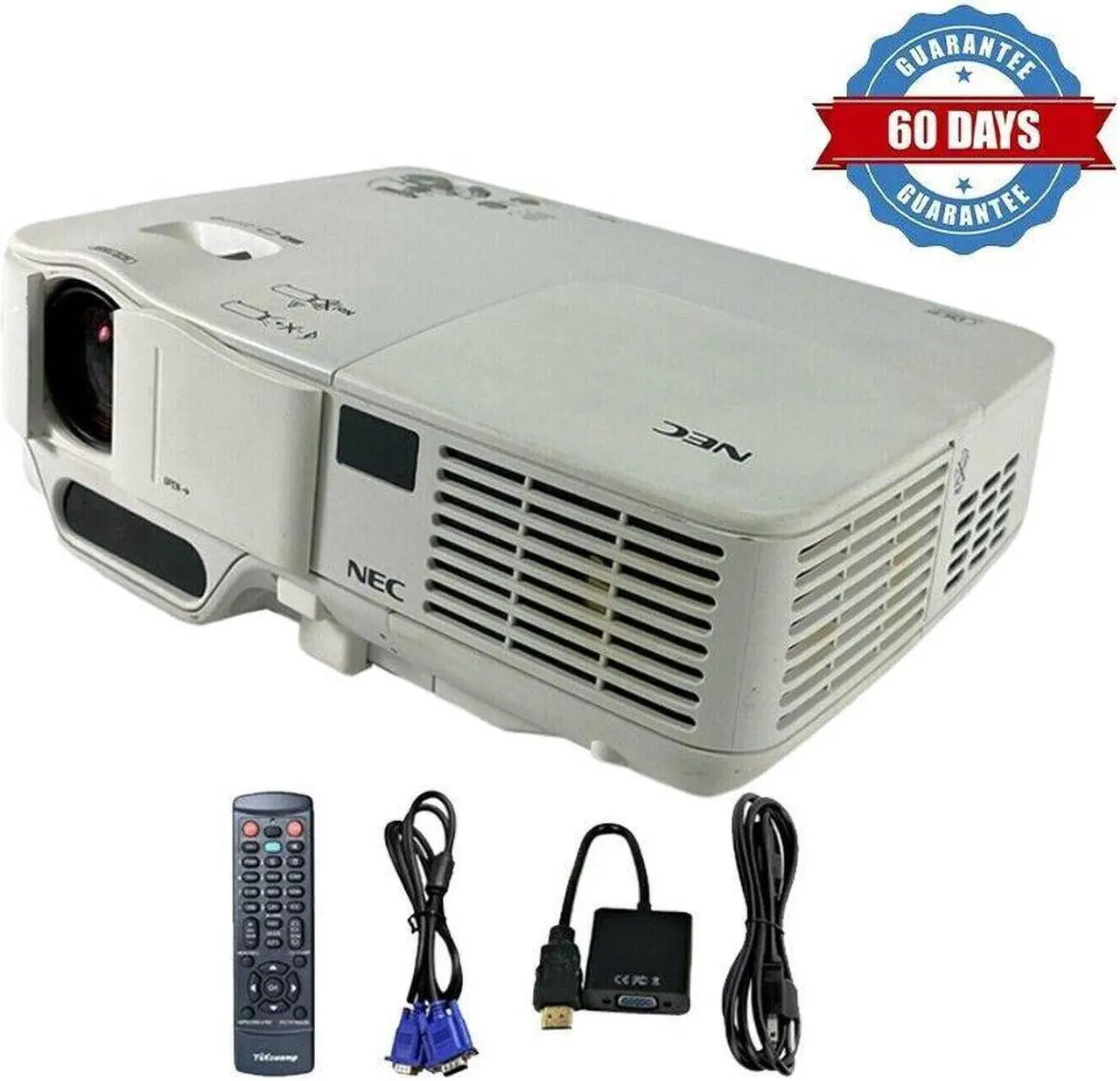 Main image of NEC NP64 DLP Projector eSport players PC gamers & console gamers 3000 ANSI HDMI-Adapter