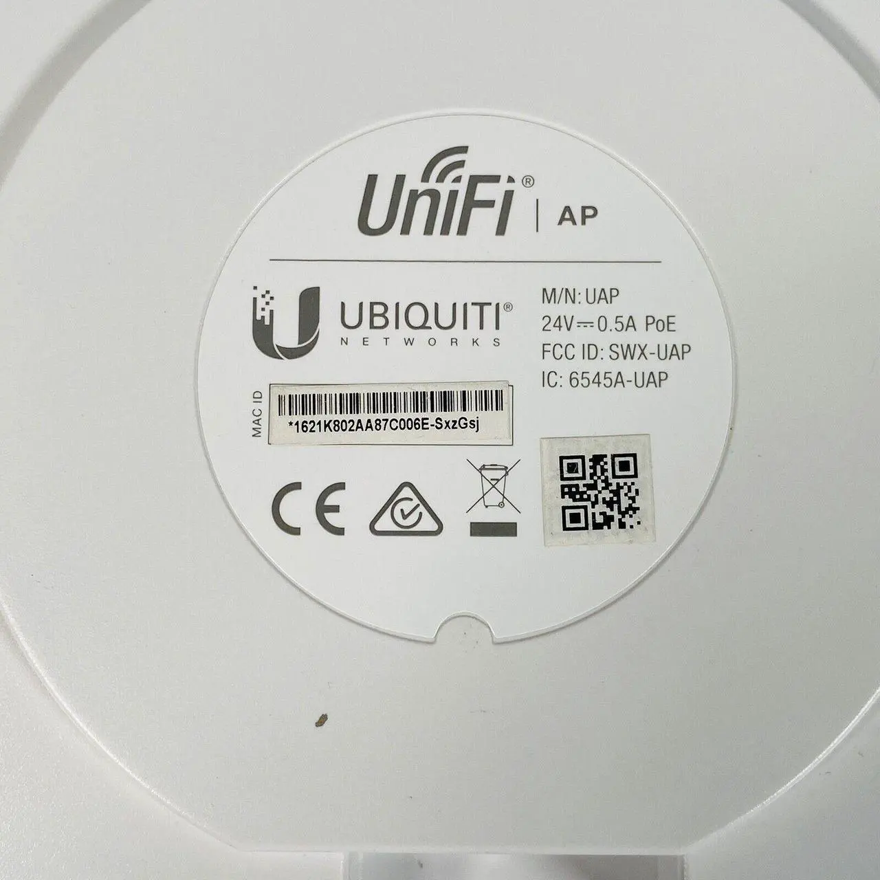 Alt view image 6 of 7 - Ubiquiti UniFi AP UAP Wireless Access Point SWX-UAP