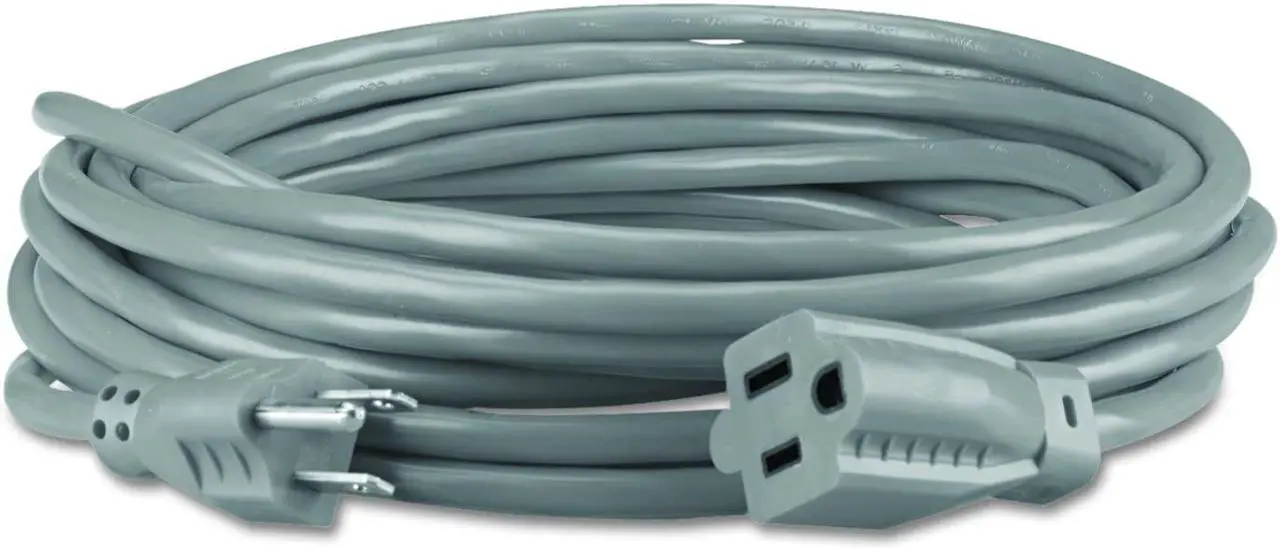 Alt view image 7 of 20 - Innovera Indoor Heavy-Duty Extension Cord, 15ft, Gray 72215