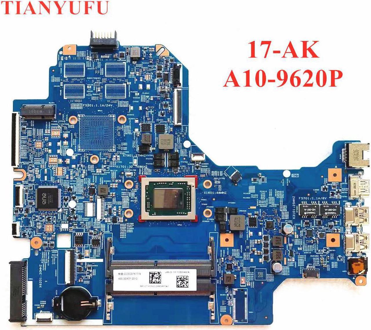 For HP 17-AK 17Z-AK Laptop Motherboard 926189-601 926189-001 448.0CA03.0021 16889-2 Mainboard With A10-9620P CPU 100% Tested