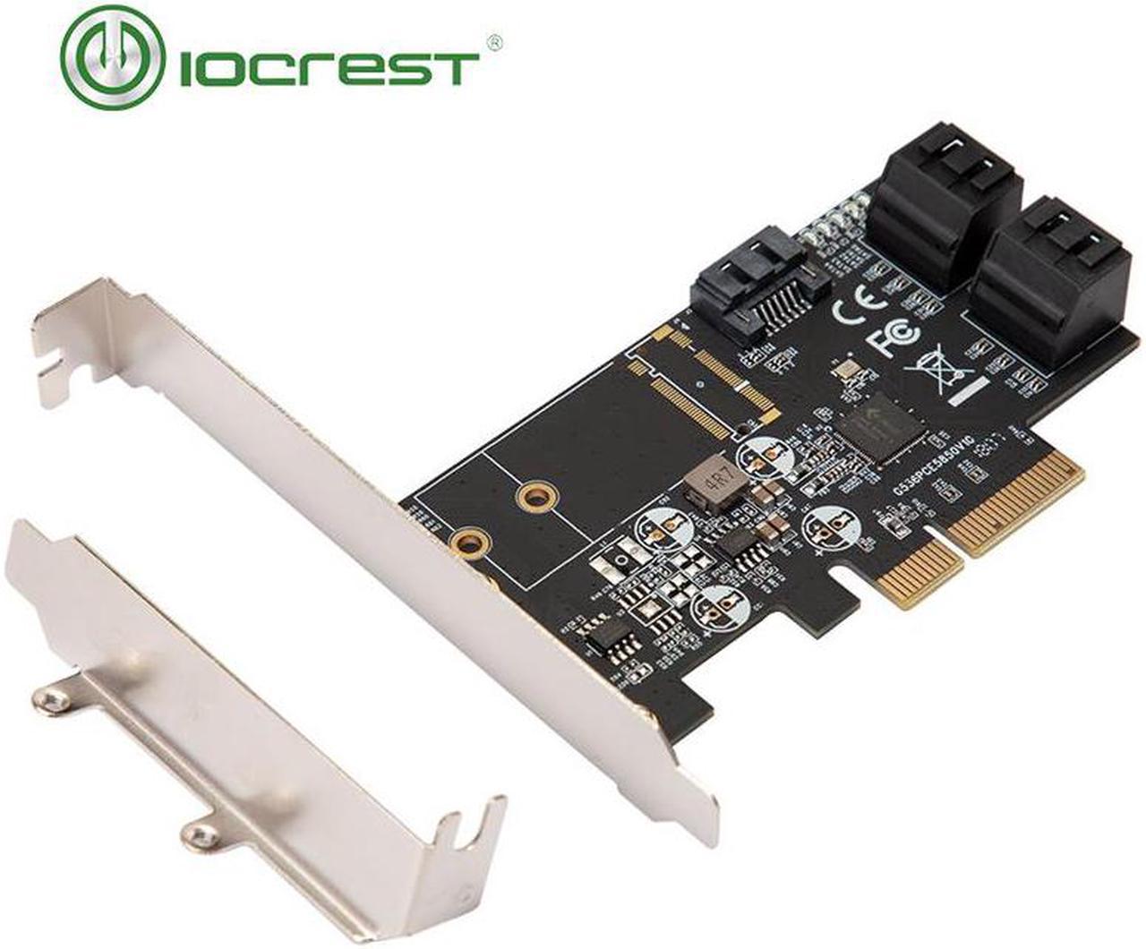 SATA III 6g 5 ports controller card PCIe 3.0 x4 expansion card with Low Profile Bracket