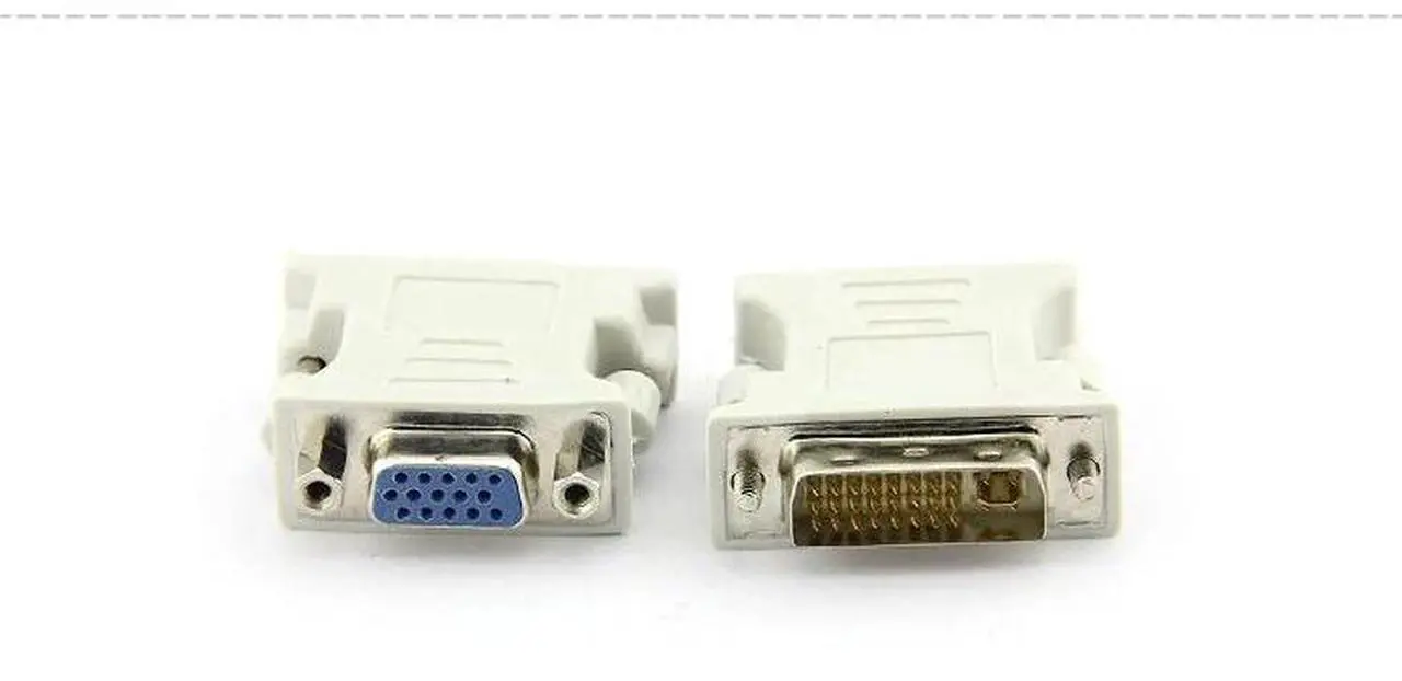 Alt view image 6 of 6 - DVI-I 24+5 Male to HD 15 Pin VGA SVGA Female Video Card Monitor LCD Converter Adapter DVI to vga connector  for HDTV TV