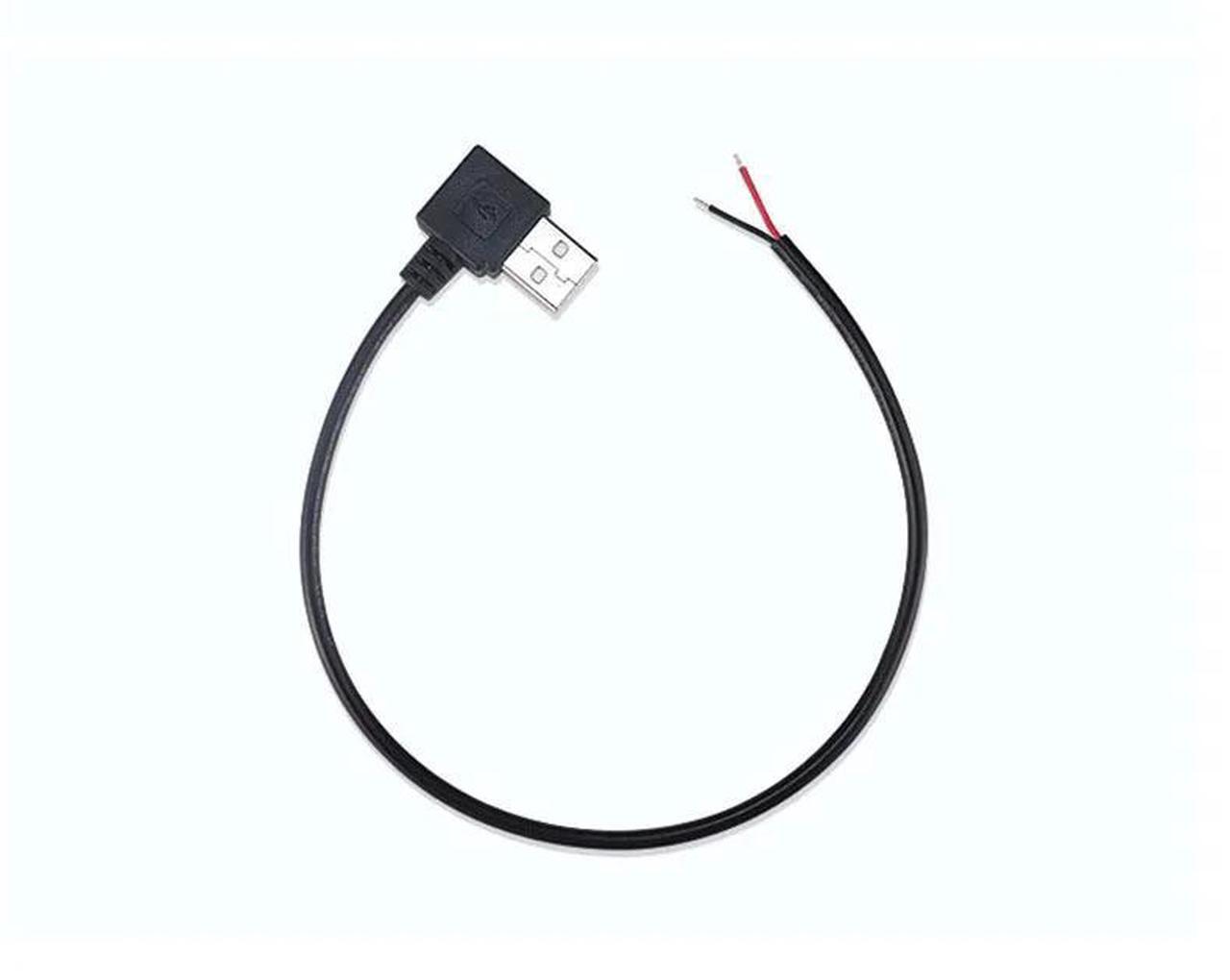 Alt view image 3 of 6 - 0.3m/1m/2m Power Supply Cable 2 Pin USB 2.0 A Female male 4 pin wire Jack Charger charging Cord Extension Connector DIY 5V line