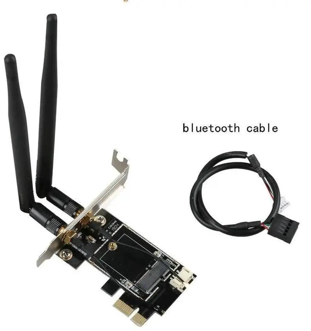 Alt view image 2 of 6 - Wireless WiFi Bluetooth Network Card PCIe to M.2 Expansion Card PCI Express wifi adapter M2 NGFF