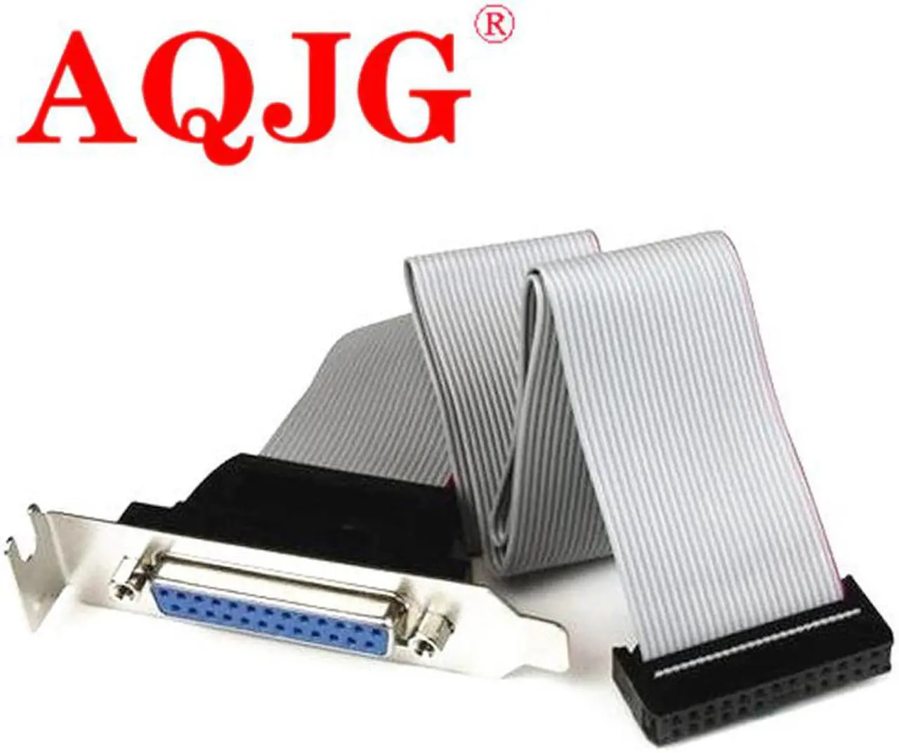 Main image of Parallel Port Printer DB25 Female to IDC 26 Pin Male Connector Header Cable Panel Slot Plate