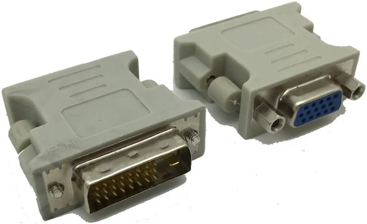 Alt view image 2 of 6 - DVI-I 24+5 Male to HD 15 Pin VGA SVGA Female Video Card Monitor LCD Converter Adapter DVI to vga connector  for HDTV TV